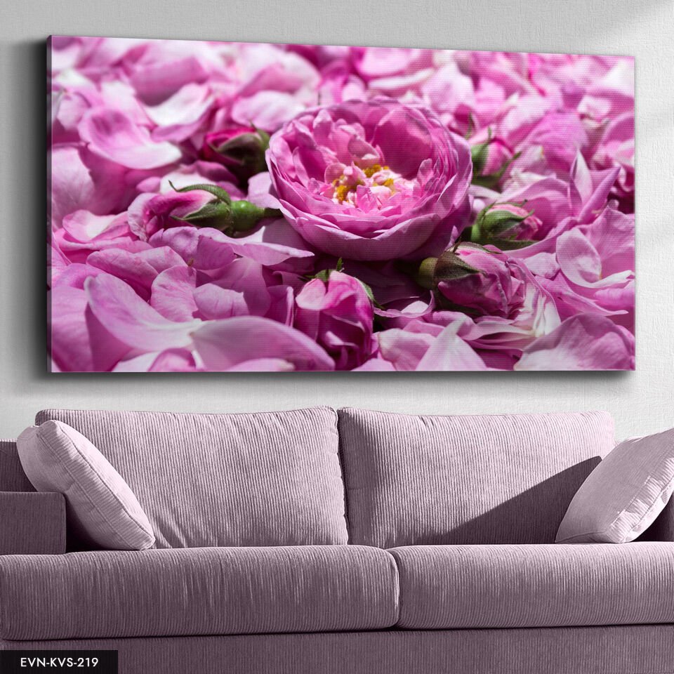 Şakayık Çiçeği Tek Parça Kanvas Canvas Tablo Tablo