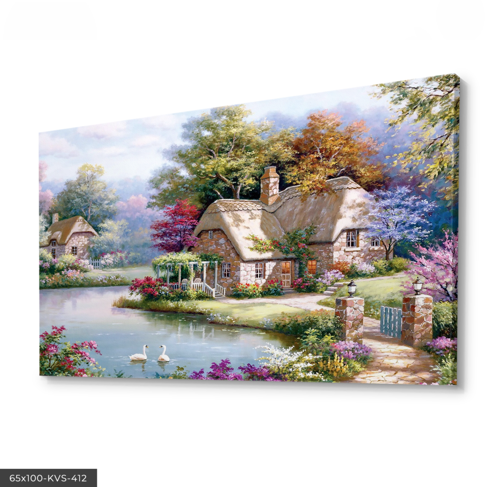 Doğanın Güzellikleri Kanvas - Canvas Tablo 140 x 90 CM - Çok Renkli