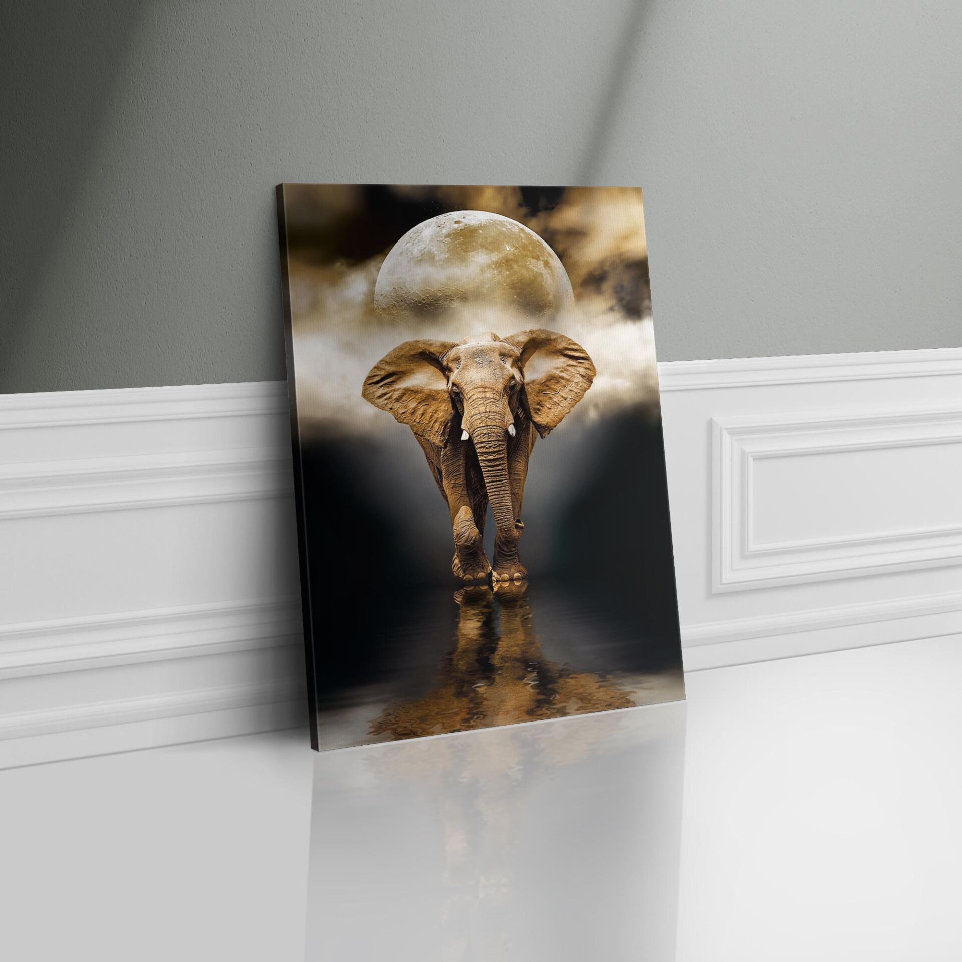 Fil Kanvas - Canvas Tablo 40 x 30 CM - Çok Renkli